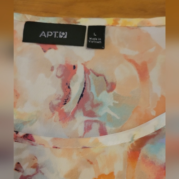 Womens blouse Apt 9 L Spring Summer blouse - Picture 2 of 2